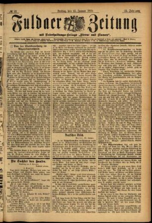 Ausgabe vom Freitag, den 25. Januar 1895.