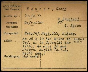 Beurer, Georg - Beutler, Gotthilf