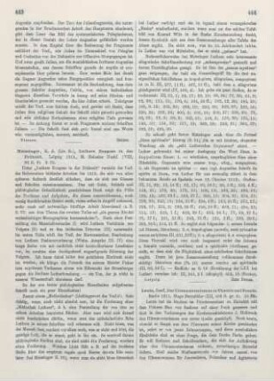 443-444 [Rezension] Meissinger, Karl August, Luthers Exegese in der Frühzeit