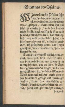 Summa des Psalms.