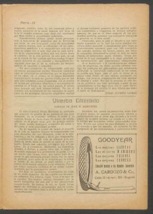 Viterbo literario : Poesías de Juan N. Montañes