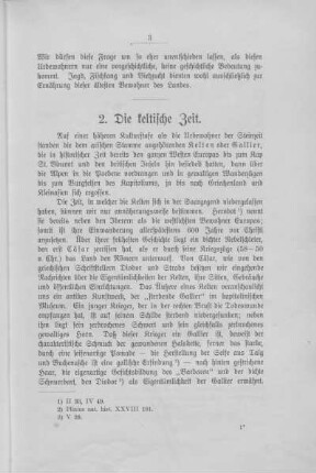 2. Die keltische Zeit.