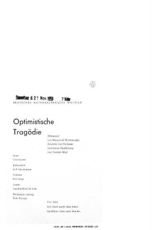 Optimistische Tragödie