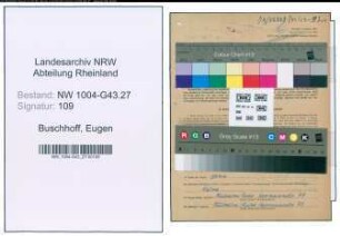 Entnazifizierung Eugen Buschhoff , geb. 08.04.1915 ()