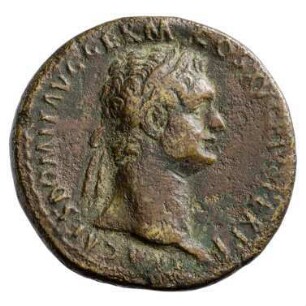 Münze, Sesterz, 90 - 91 n. Chr.