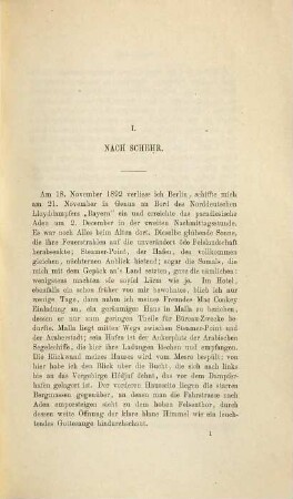 Reisen in Süd-Arabien, Mahra-Land und Hadramūt