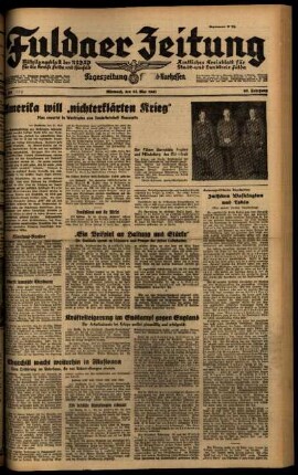 Ausgabe vom Mittwoch, den 21. Mai 1941.