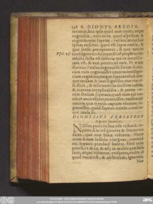 [VI.] Dionysius Presbyter Sopatri sacerdoti.