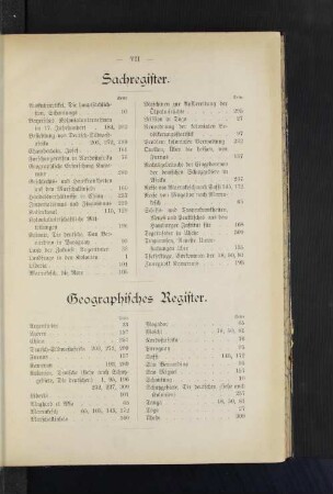 Geographisches Register.
