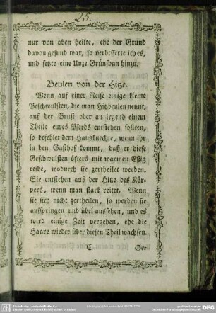 Beulen von der Hitze