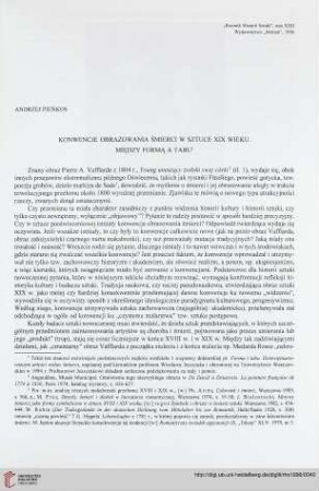 22: Konwencje obrazowania śmierci w sztuce XIX wieku : między formą a tabu