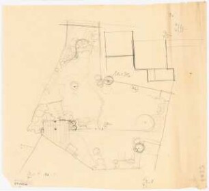 Garten Ditschke, Forst: Skizze Gartenplan