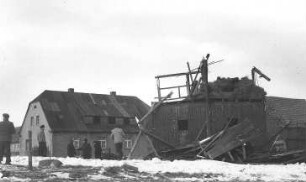 Großhennersdorf. Bockmühle, Abbruch (Aufnahme Helmut Passig, Großhennersdorf)