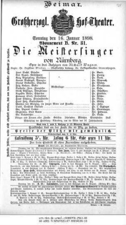 Die Meistersinger von Nürnberg