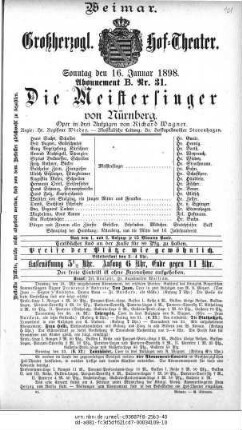 Die Meistersinger von Nürnberg