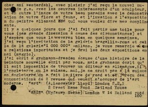 cher ami westerdahl, avec plaisir j'ai recu le nouvel numer...