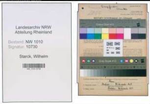 Entnazifizierung Wilhelm Starck , geb. 20.08.1893 (Kellner)