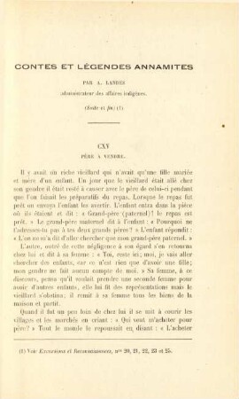 Contes et légendes annamites par A. Landes, administrateur des affaires indigènes
