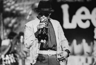 Miles Davis : Portrait des Jazz-Trompeters Miles Davis beim Jazz Jamboree Warschau 1983