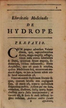Sex exercitationes medicinales de quibusdam morbis chronicis