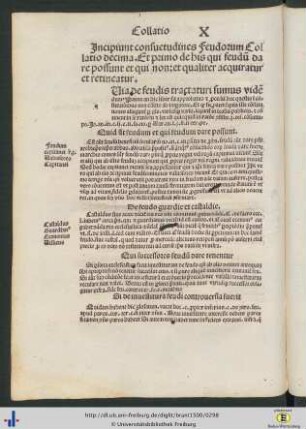 Consuetudines Feudorum Collatio