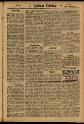 Vierte Ausgabe vom Samstag, den 15. November 1913.