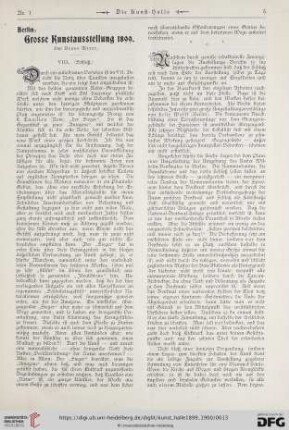 5: Berlin: Grosse Kunstausstellung 1899, [8]