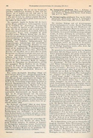 392-393 [Rezension] Die Sonntagsepistel plattdeutsch