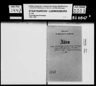 Schuldenwesen der Gesamtgemeinde Tannhausen