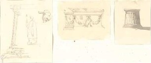 Lange, Ludwig; Lange - Archiv: VIII.1 Renaissance / Barock und Griech.-röm. Stil (Sockel / Denkmäler) - Ansichten, Details