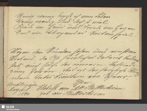 Bl. 26. Alt-Stutterheim, Elsbeth von