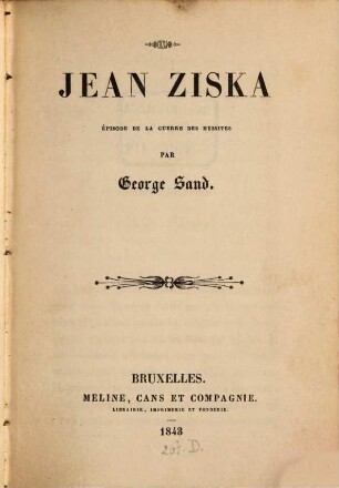 Jean Ziska : épisode de la guerre des Hussites