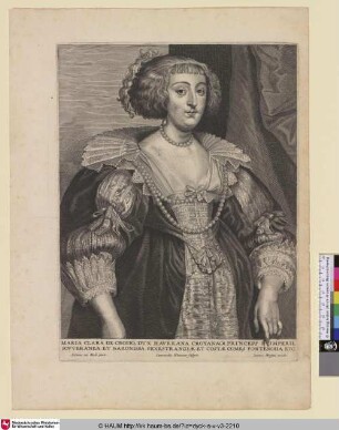 Maria Clara De Croiio [Porträt der Marie Claire de Croÿ; Marie-Claire de Croy; Portret van Maria Clara Croÿ, markiezin van Havré]