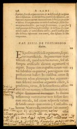 Cap. XXXII. De Testimonio divino.