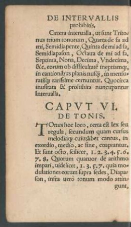 Caput VI. De Tonis.