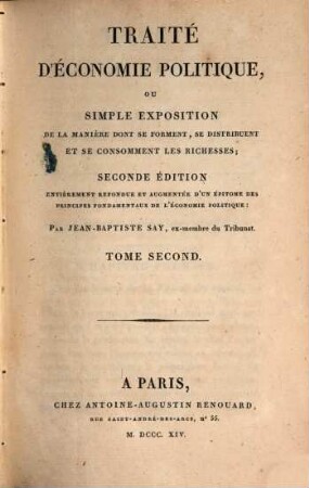 Traité d'économie politique, T. 2