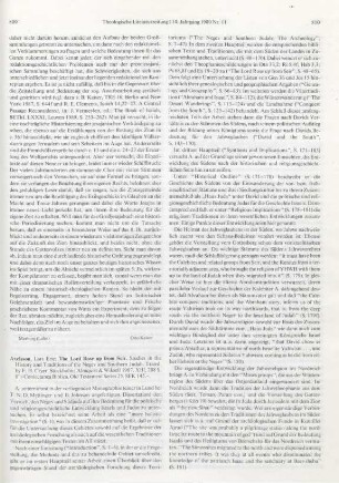 809-811 [Rezension] Axelsson, Lars E., The Lord rose up from Seir