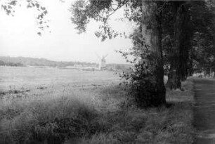Am Mellensee-Saalow. Paltrockmühle, Blick zur Mühle