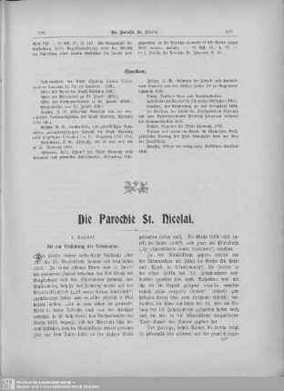 Die Parochie St. Nicolai