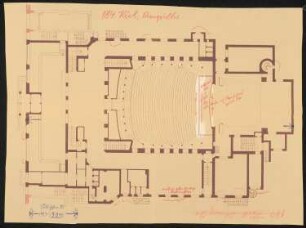Schauspielhaus, Kiel: Grundriss 1:100