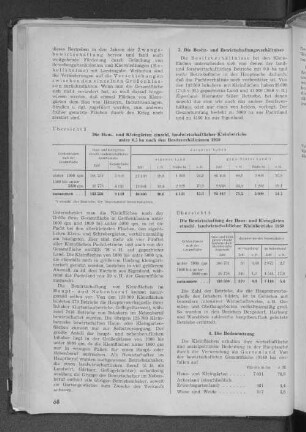 Übersicht 4: Die Bewirtschaftung der Haus- und Kleingärten einschl. landwirtschaftlicher Kleinbetriebe 1950