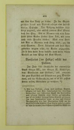 Bonifacius (der Heilige) erhaelt das Pallium