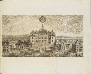 Kupferstich: Arx Ströms Holm pontem versus