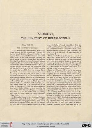 Chapter VII. The eighteenth Dynasty