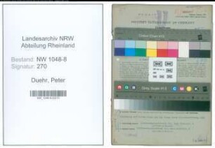 Entnazifizierung Peter Duehr , geb. 25.04.1895 (Ingenieur)
