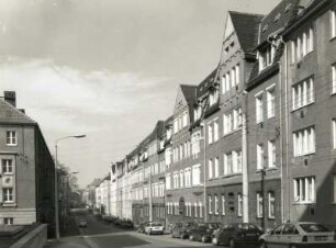 Freiberg (Sachsen), Dammstraße 41/37. Wohnhäuser. Straßenansicht