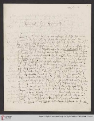 Briefe von Karl Adolph von Vangerow an Carl Joseph Anton Mittermaier: Brief von Karl Adolph von Vangerow an Carl Joseph Anton Mittermaier