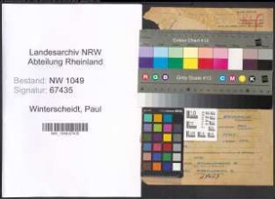 Entnazifizierung Paul Winterscheidt , geb. 26.07.1892 (Finanzbeamter)