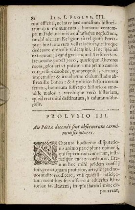 Prolusio III.