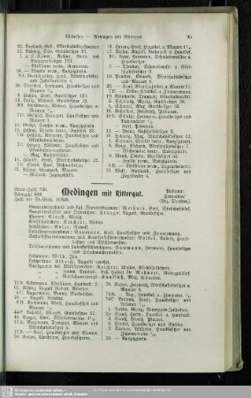 Medingen mit Rittergut